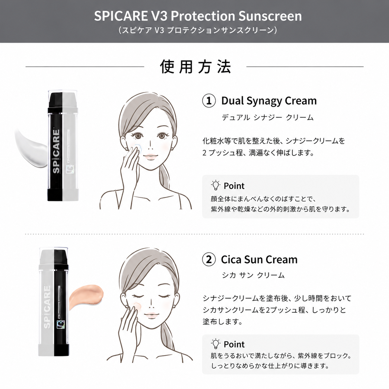 V3 エキサイティング ファンデーション&プロテクション サンスクリーン 2点セット