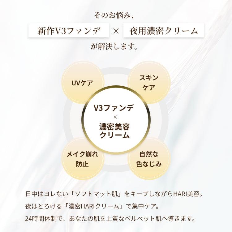 V3 インテリジェント ファンデーション & V3ルカドークリーム SET